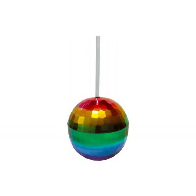 Rainbow Disco Ball Cup