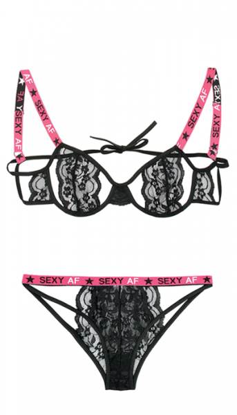 Sexy AF Cutout Bra & Panty Set — image 4 of 5