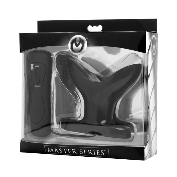Master Series Ass Anchor Anal Plug - 10 Function Black