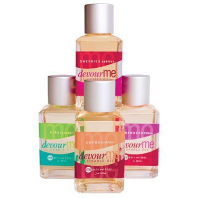 Devour me lickable body oil