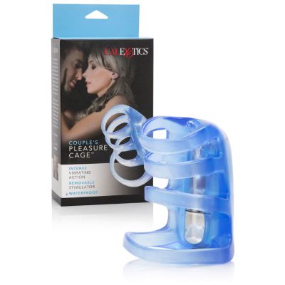 California Exotic Stretchy Vibrating Pleasure Cage for Couples