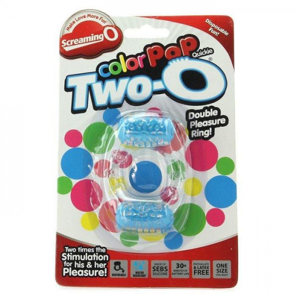Color Pop Quickie Two-O Vibrating Cock Ring