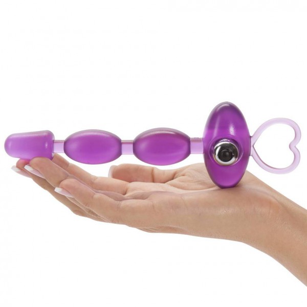 BASICS Vibrating Anal Beads 6.5 Inch