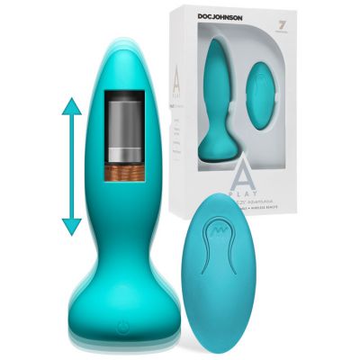 Doc Johnson A Play Adventurous 5 25 Thrusting Butt Plug With Remote