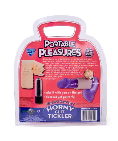 Portable pleasures horny clit tickler