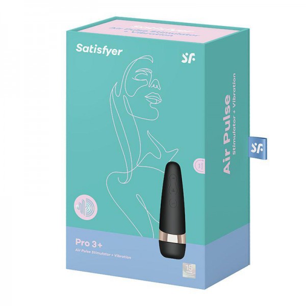 Satisfyer Pro 3 with Vibration 5.7" Rechargeable Silicone Clitoral Stimulator