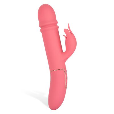 California Exotic Shameless Tease Thrusting 10 Silicone Rabbit Vibrator