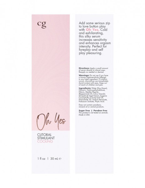 CG Oh Yes Cooling Clitoral Stimulant