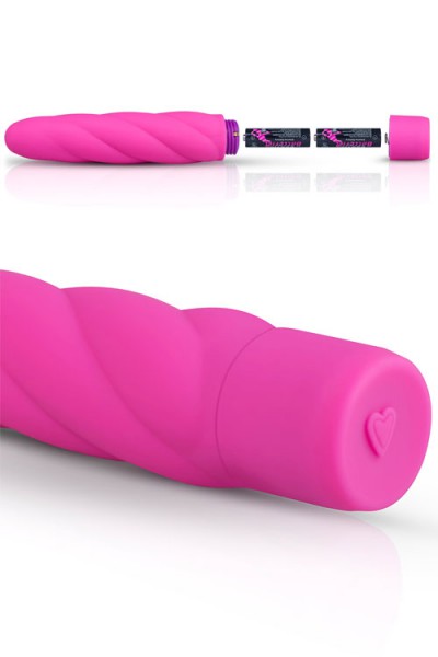 Easy Toys Twisted Silicone 7.6" Vibrator