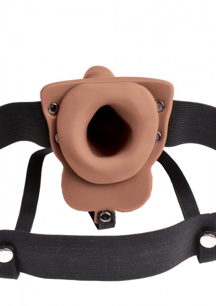 Fetish Fantasy 6 Inch Hollow Rechargeable Strap-On with Balls