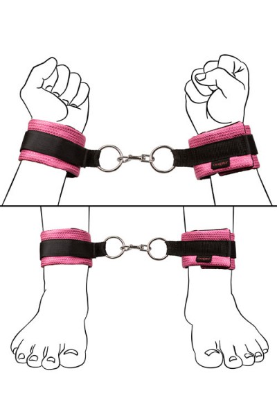 California Exotic Glittery Vegan Leather Universal Cuffs