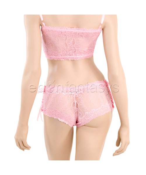 Daisy pink lace cami set