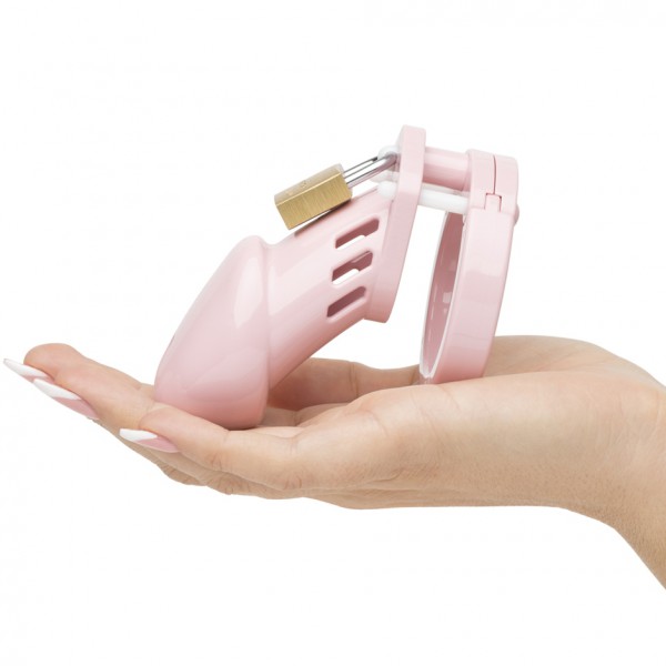 CB-6000 Pink Male Chastity Cage Kit