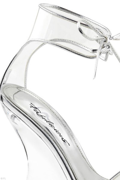 Fabulicious by Pleaser Clear Wedges