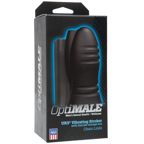 Optimale Ultraskyn Vibrating Stroker with Chain Links