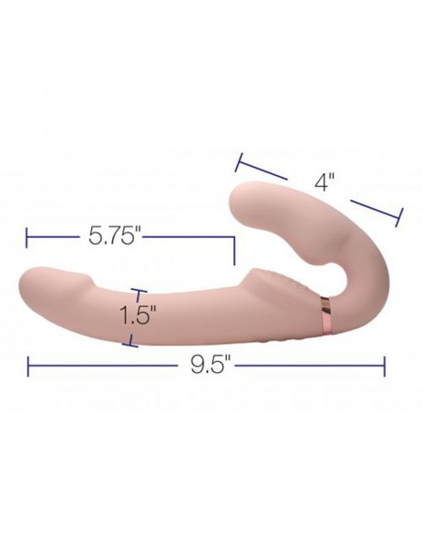 Strap U Inflatable Vibrating Strapless Strap-On