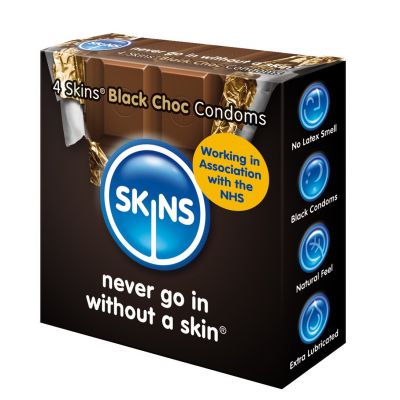 Skins Black Choc Condoms 4 Skins