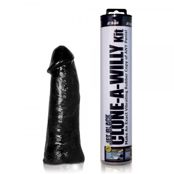 Clone-A-Willy Jet Black Vibrator Kit