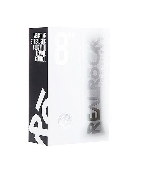 RealRock Vibrating 8 Inch Realistic Dong