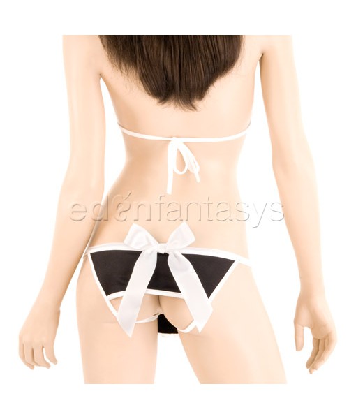 Maid bikini top with panty