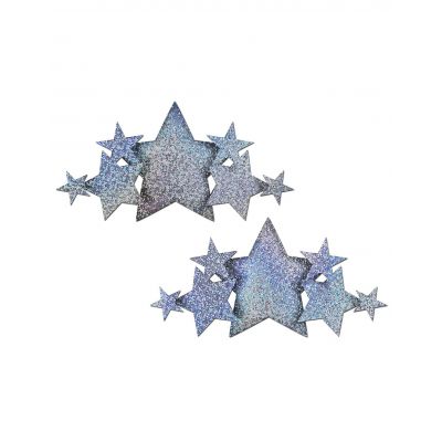 Pastease Silver Star Demi Pasties