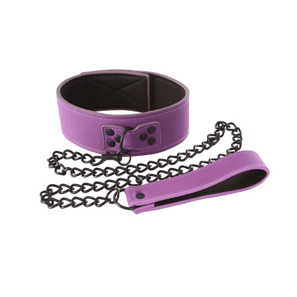 Lust Bondage Collar Purple — image 15 of 16