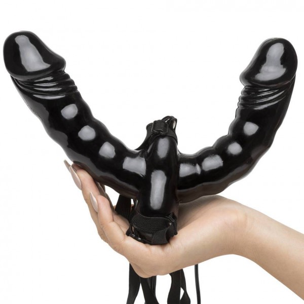 Fetish Fantasy Double Delight Vibrating Double Dildo Strap-On Set