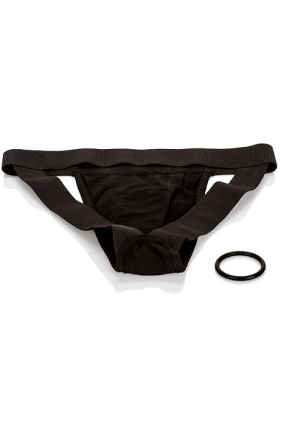 California Exotic Double Penetration Strap-On Jock Harness