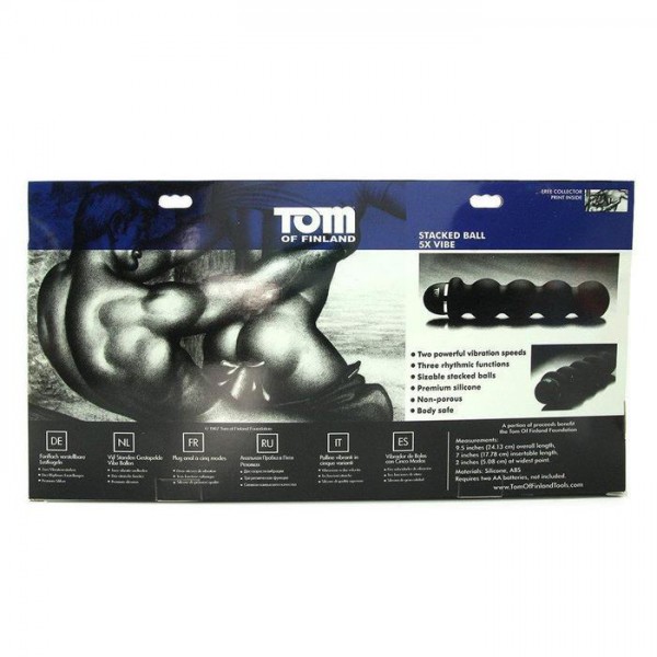 Tom Of Finland Stacked Ball 5X Silicone Vibe — image 5 of 6