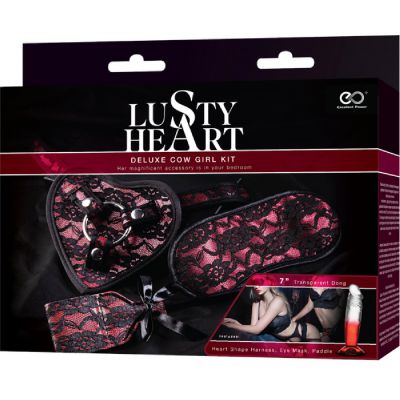 lusty Heart Deluxe Cow Girl Kit Red