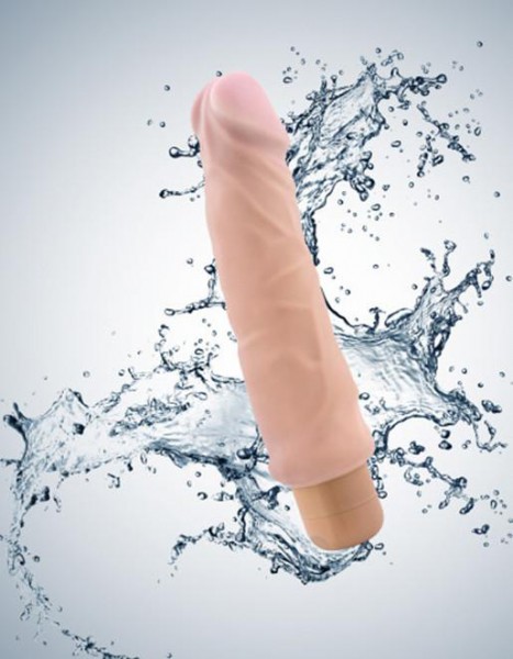 Au Naturel Home Wrecker Vibrating Dildo Flesh