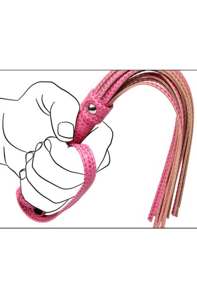 California Exotic Glittery Vegan Leather 18" Flogger