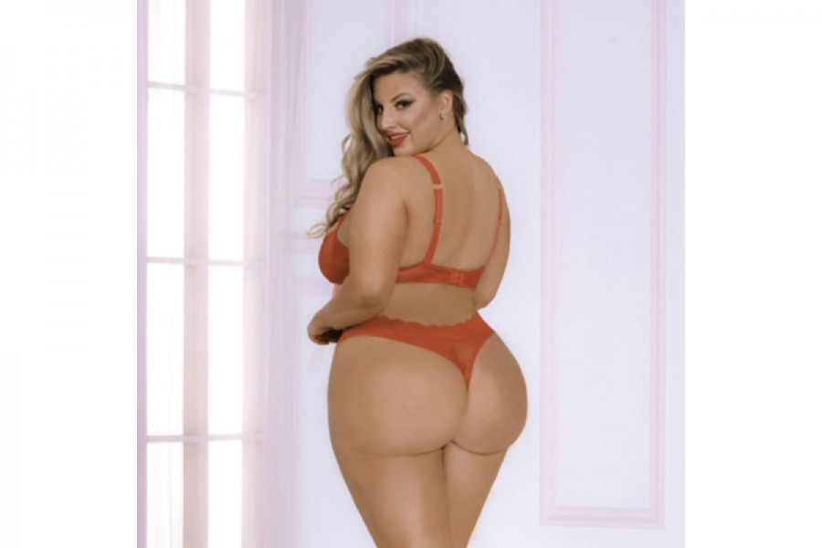 STM 11051X Bowed Over Bra Set Queen