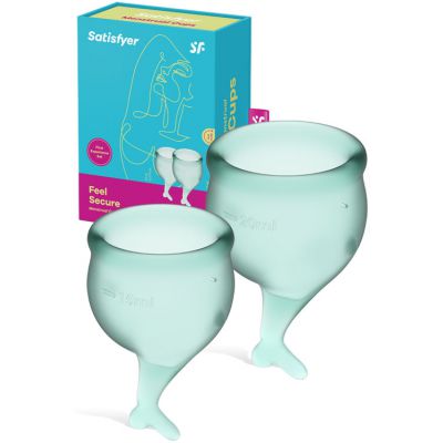 Satisfyer Feel Secure Silicone Menstrual Cups 2 Pce