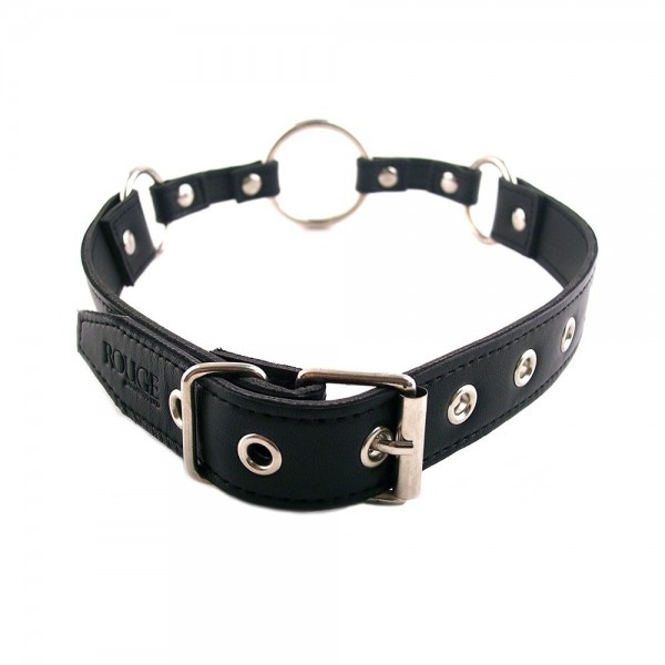 Harmony Black Leather O-Ring Gag