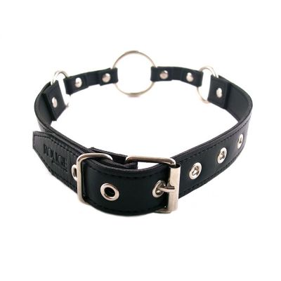 Harmony Black Leather O Ring Gag
