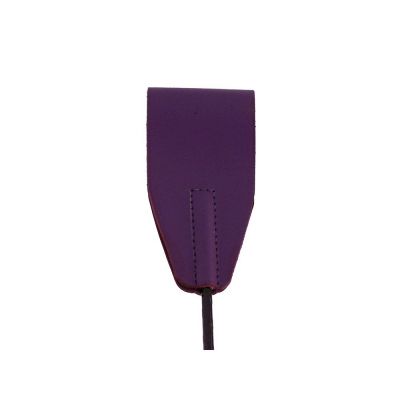 Harmony Purple Leather Riding Crop