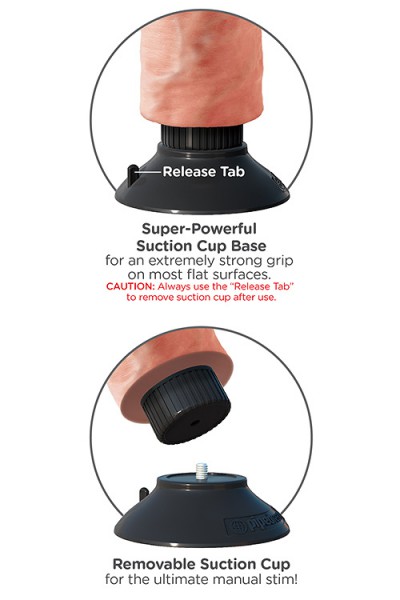 Pipedream 7" Vibrating King Cock and Balls