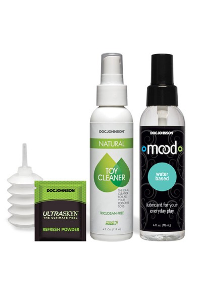 Doc Johnson Vac-U-Lock Strap On Set with 3 Realistic Dildos