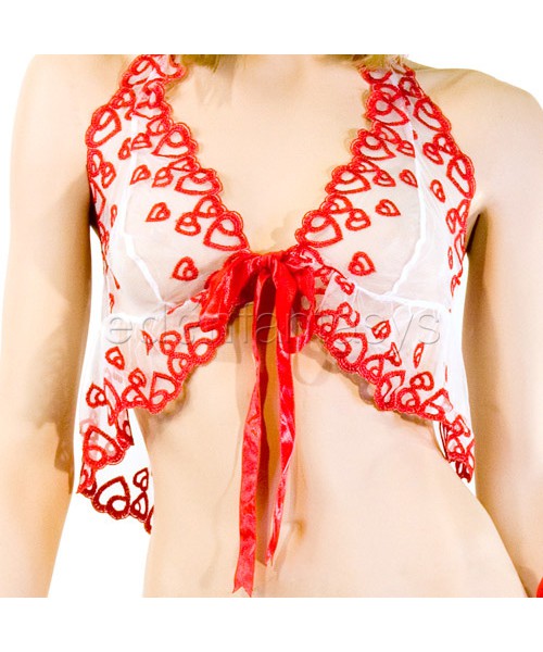 Halter babydoll set
