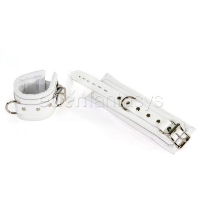 Luxe white wrist cuffs