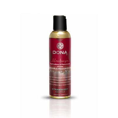 DONA 110ml Strawberry Souffle Kissable Massage Oil