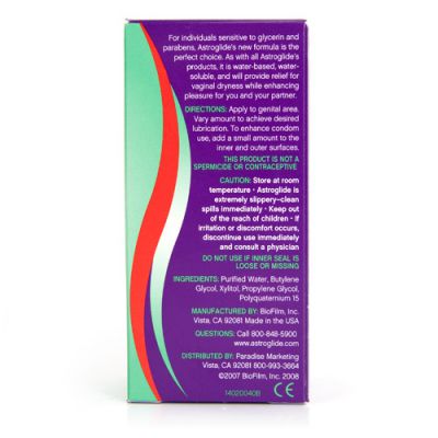 Astroglide glycerin and paraben free
