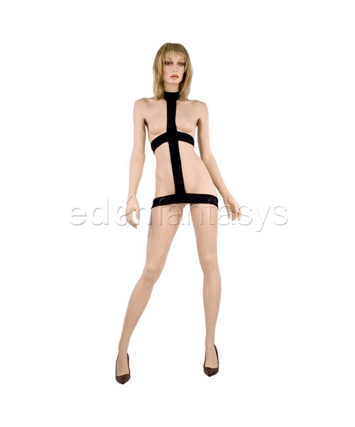 Harness dress with rings