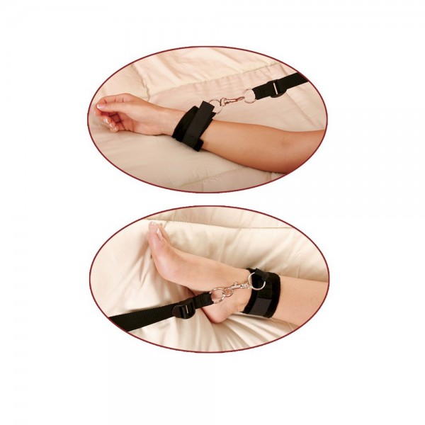 Pipedream Fetish Bed Restraint Bondage Kit with Cuffs