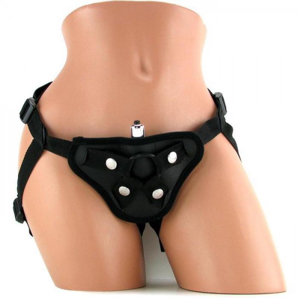 Vibrating Leather Strap-On