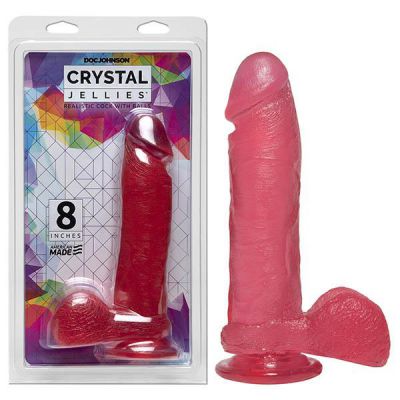 Crystal Jellies 8 Realistic Cock with Balls