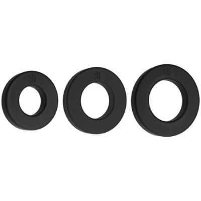 Endure Premium Silicone C Ring Set Black
