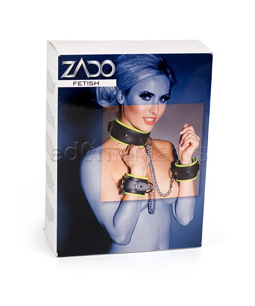 Neon and leather restraints