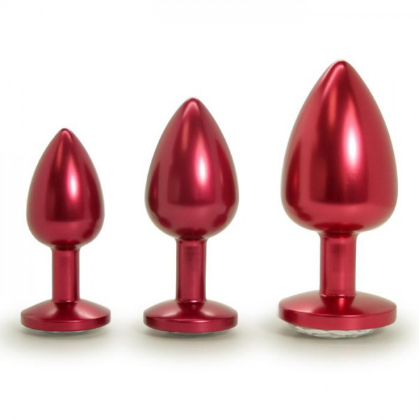 Jeweled Aluminum Anal Plug - Great for Temperature Play!